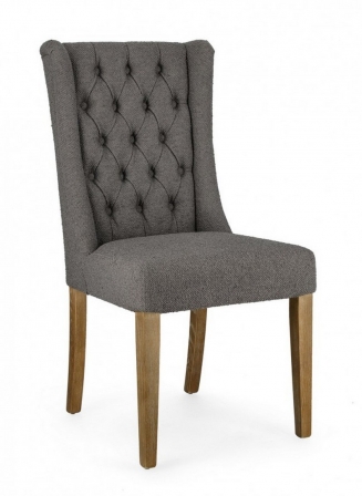 Columbia Grey Boucle` Chair