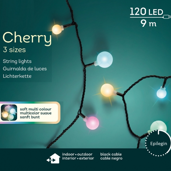  120 Led Balls 2cm   -  12.00m    Epilegin. 