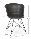  LOFT GREY VINTAGE PU CHAIR 