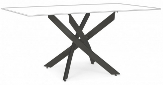 GEORGE BLACK LEGS TABLE 160X90