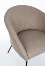  AIKO TAUPE PU ARMCHAIR 