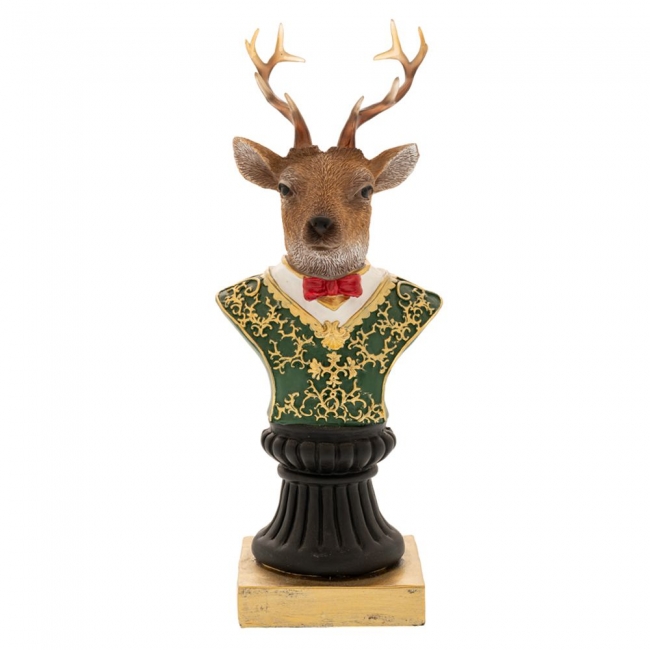   polyresin  "king Reindeer" 10x8x25    Epilegin. 