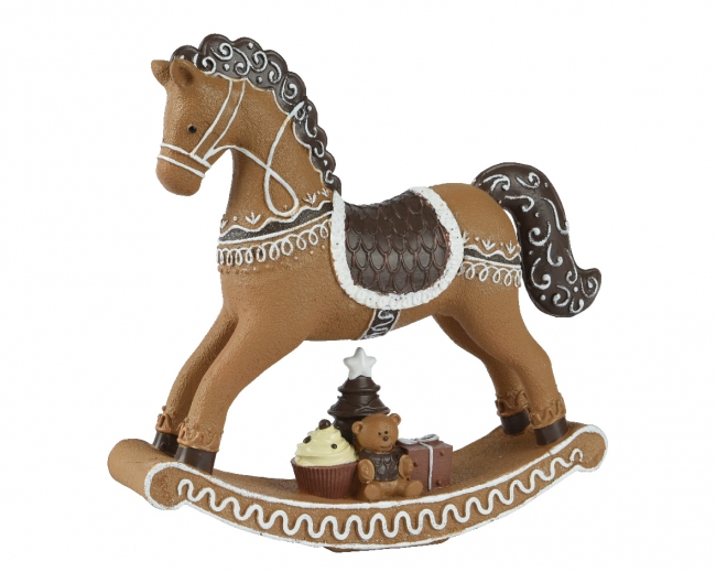   polyresin  "Rocking Horse"  20x5x20    Epilegin. 